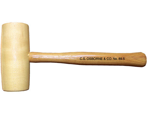 Osborne Barrel Shaped Hickory Mallet #89.5 3.5 Size