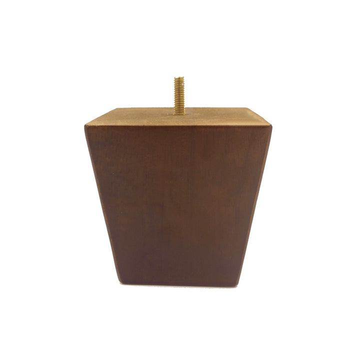 LQ4040W Square Furniture Legs - Walnut Finish