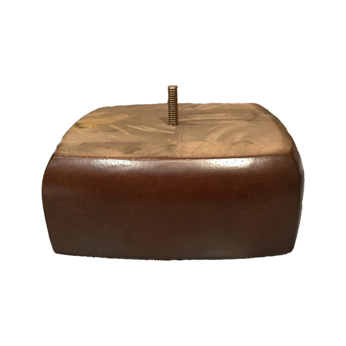 LQB2363W Square Furniture Legs - Walnut Finish