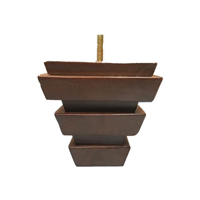 LQS5530W Square Furniture Legs - Walnut finish