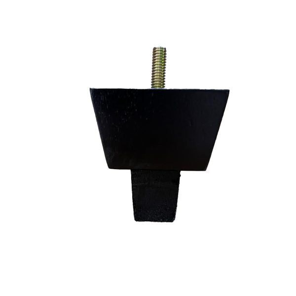 LWQA4B Square Furniture Legs without Casters - Black Finish