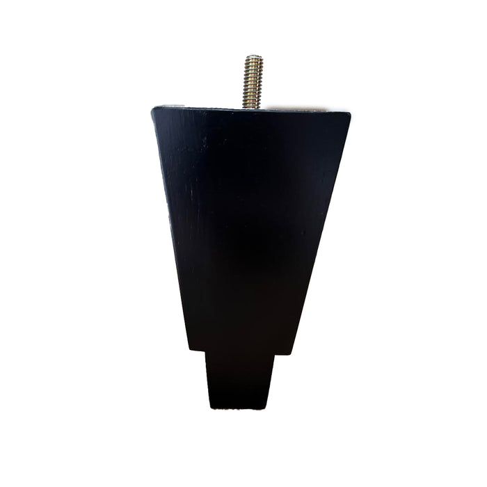 LWQA6B Square Furniture Legs without Casters - Black Finish