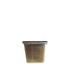 Square Furniture Leg Caster Cups - Brushed Brass lwx2b
