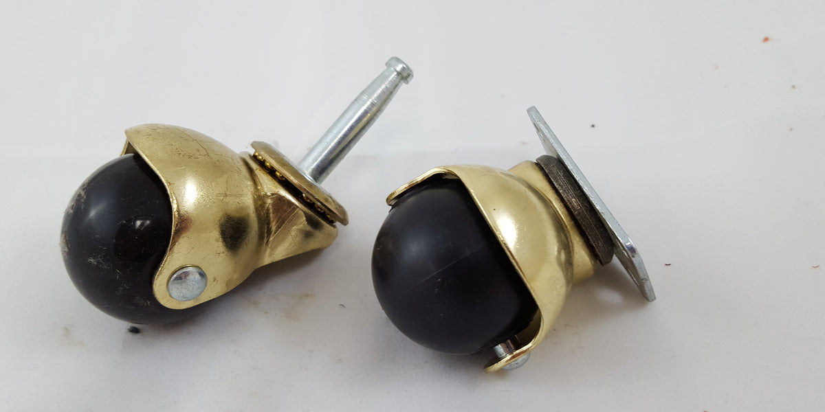 HOODED BALL STEM 2" BRASS CASTERS — Ronco Furniture